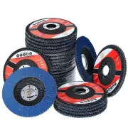 40 Pack Flap Discs 4 1/2 Inches for Angle Grinder, 80 Grit Sanding Disc for G...