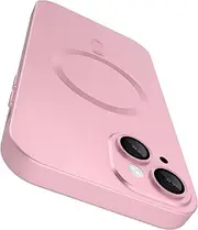 TNQBP Magnetic Case for iPhone 14 Plus, Luxury Ultra Soft Matte Metallic Lustre, Light Slim and Shockproof, with Lens Edge Raised Protection Design for iPhone 14 Plus 6.7 inch, Pink