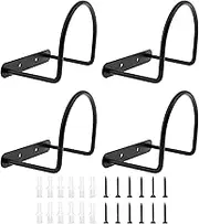 RdjEokf 4 PCS Cowboy Hat Rack, Metal Wall Mounted Baseball Hats Rack, Metal Hat Holder, Space Saving Western Cowboy Hat Rack, For Wall Iron Cowboy Hat Holder, For Entryway