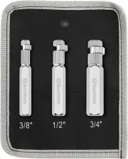 Internal Pipe Wrench Set Pipe Nipple Extractor Set 3-Piece3/8-1/2 and 3/4" Pipe
