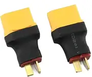 E-outstanding 2-Pack Female XT90 to Male T-Plug Deans Connector Adapter Without Wire RC Drone Connector Battery Accessories RC Parts