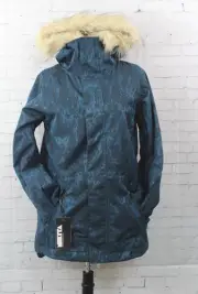 Nikita Freya Jacquard Ski and Snowboard Jacket Women's Small Orion Blue New