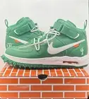 Size 12.5 - Nike Air Force 1 Mid SP Leather x Off-White Pine Green