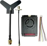 Snblzhef High-Performance 3.3Ghz 4W FPV VTX 16-Channel Transmitter with Audio/Video Capability for Long Range FPV RC Drone, DC7V-36V, PAL/NTSC Compatible