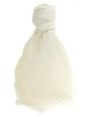 [Issey Miyake] Issey Miyake-Washi Pleats Sciarpe Bianco-Donna OS