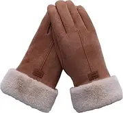 [woogwin] Womens Winter Warm Gloves Touch Screen Thick Mittens Lady Outdoor Gloves