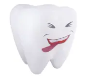 NEW White Kids Dental Tooth Molar Model 18" H 16" w fun smiley Face Print