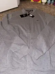 TravisMathew Nice Gesture Mens Golf Full Zip Fleece Jacket XXL Gray