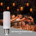 E27 E14 7W Flame Lights LED Flame Effect Flickering Emulation Fire Light Bulb