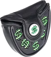 HISTAR Cash Money Mallet Putter Cover Headcover for Scotty Cameron Odyssey 2ball