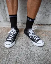 [Converse] Converse Men's Chuck Taylor All Star Lo-Cut Shoes in Black/White Size 8 8 Black/White