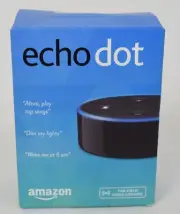 Midnight Leather Case Amazon Echo Dot 2nd Gen Alexa Voice Control Media Stream