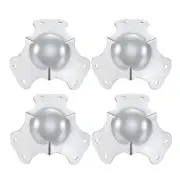 66x66x66mm Metal Box Corner Protectors Box Edge Guard Chrome Plating 4pcs