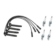 Bosch Ignition Leads +4 Denso Iridium Power Spark Plugs for Subaru Liberty BE BH