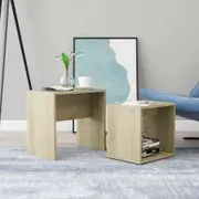 Coffee Table Set Sonoma Oak 48x30x45 cm Chipboard