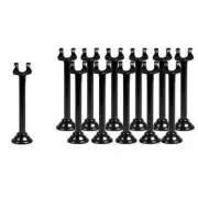 12x Harp Number / Sign Holder Black 80mm Menu / Card / Table Number Stand