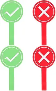 LUOZZY 4Pcs Voting Paddle Answer Paddle Teacher Judging Board Portable Voting Board Reusable Game Paddle Supply