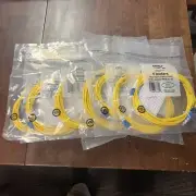 7 Lot-5m LC to SC Duplex Single Mode 8.3/125 Fiber Optic Optical Patch Cable 16’