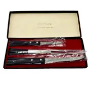 Vintage Mid Century Modern Burnco Box Knife Set Slice Peel & Serve Japan
