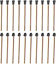 uxcell Male to Female 3Pin Breadboard Jumper Wire 2.54mm Pitch Ribbon Cable 30cm Long Electronics Breadboard Ribbon Cables for Breadboard Electronic Projects Pack of 10