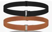 2pcs Elastic Waist Belt, Women Adjustable Belt Invisible with...