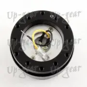 NRG Aluminum Black Ball Lock 6-Hole Steering Wheel Gen 2.0 Quick Release Adapter