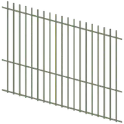 ProtectorAl 1201 - 2400 x 1800mm Pale Eucalypt Raked Up to 15º Batten Pool Fence Panel