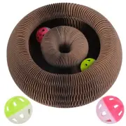 KONOATOR Magic Organ Cat Scratching Board – Foldable Interactive Cat Toy with...