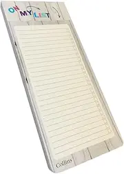 Collins Slim Shopping List with Magnetic Back for Fridge Hanging (Pack of 200 Sheets), Brighton