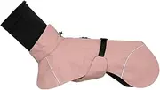 Raincoat for Dogs | Double Collar Waterproof Dog Raincoat | Adjustable Reflective Pet Poncho Lightweight Jacket Clothes for Medium Doggy, Puppy & Outdoor