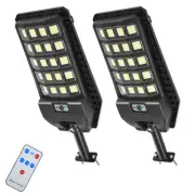Solar Street Lights Motion Sensor, IP67 Waterproof 6500K Dusk to Dawn Solar F...