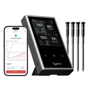 Sync Wireless Meat Thermometer Quad | 4 Probes & TFT LCD Display, WiFi/Bluetooth