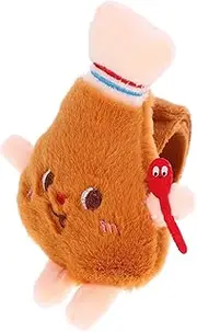 ERINGOGO Plush Cartoon Chicken Leg Slap Bracelet Fun Snap Wrist Band for Parties Easy to Wear Lightweight Party Favor for All Ages