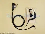 For PMR 2180 GARMIN RHINO 110 120 130 530 Ear Bud Hook Headset Microphone