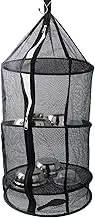 Bud Drying Rack | 4-Layer Mesh Net Hangings | Vegetable Drying Rack, Flower Dehydrators with Zipper, Round for Fruits Seafood Clothing Flowers