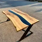 Epoxy Resin Table, Handmade Resin Art Dining Table, Luxury Dining Table,