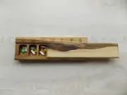 Wooden Pill Box 7 Day /Decorative Travel Weekly Pill Box /3D beeches/ 1inc cell