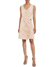 Santorelli Elia Asymmetric Sheath Dress
