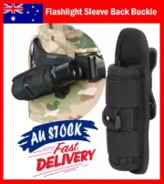 Flashlight Pouch Holster Belt Carry Case Holder Torch Clip 360° Rotate New AU