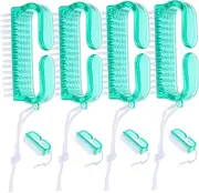 Ipetboom Plastic Nail Brush Set Fingernail Toe Brush Cleaner for Nail Dust Removal