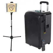 Rockville 10" Portable Bluetooth Karaoke Machine/System+Microphone+Tablet Stand