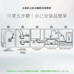 【acerpure】aqua 冰溫瞬熱RO濾淨飲水機(DIY 水線安裝版 WP743-60W)