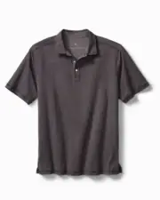 Tommy Bahama Men's, Sorrento Polo Short Sleeve Shirt, Ash Grey, M
