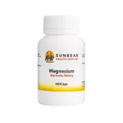 Magnesium Glycinate - 60VCaps - Sunbear Health Supplies