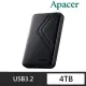 【Apacer 宇瞻】AC236 4TB 2.5吋 行動硬碟(黑)