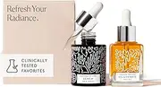 Naked + Thriving Night Set: Renew Serum & Rejuvenate Oil - Hyaluronic Acid, Anti-Aging, Organic, Vegan, Cruelty-Free