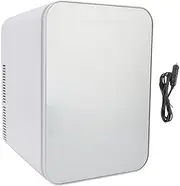 Portable Mini Fridge, 10L Compact Personal Refrigerator for Car, Office, Dorm, Makeup Fridge Cooler for Skin Care Cosmetics, Small Car Beverage Food Cooler