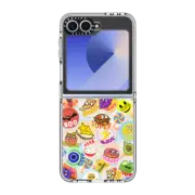 Galaxy Z Flip6 Clear Case All NEW Vintage Smelly Stickers