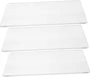 JEWEDECO 3pcs Clear Acrylic Cutting Mats for Crafting Engraving Quilting Durable Art Mat for Reliable Performance and Versatile Creative Projects