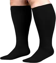 Plus Size Compression Socks for Women - High Compression Stockings,Plus Size Compression Socks Extra Wide Calf Compression Socks for Swelling for Women Men